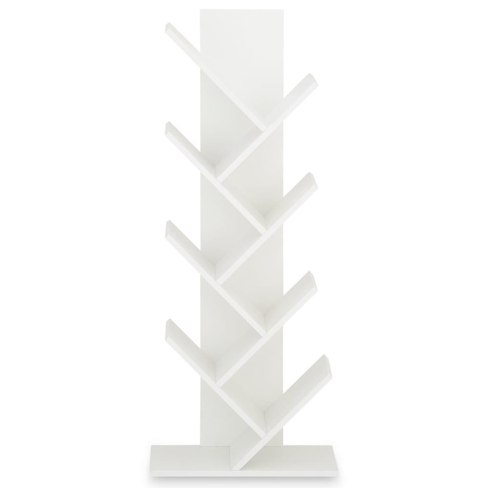 Étagère bibliothèque design, blanc