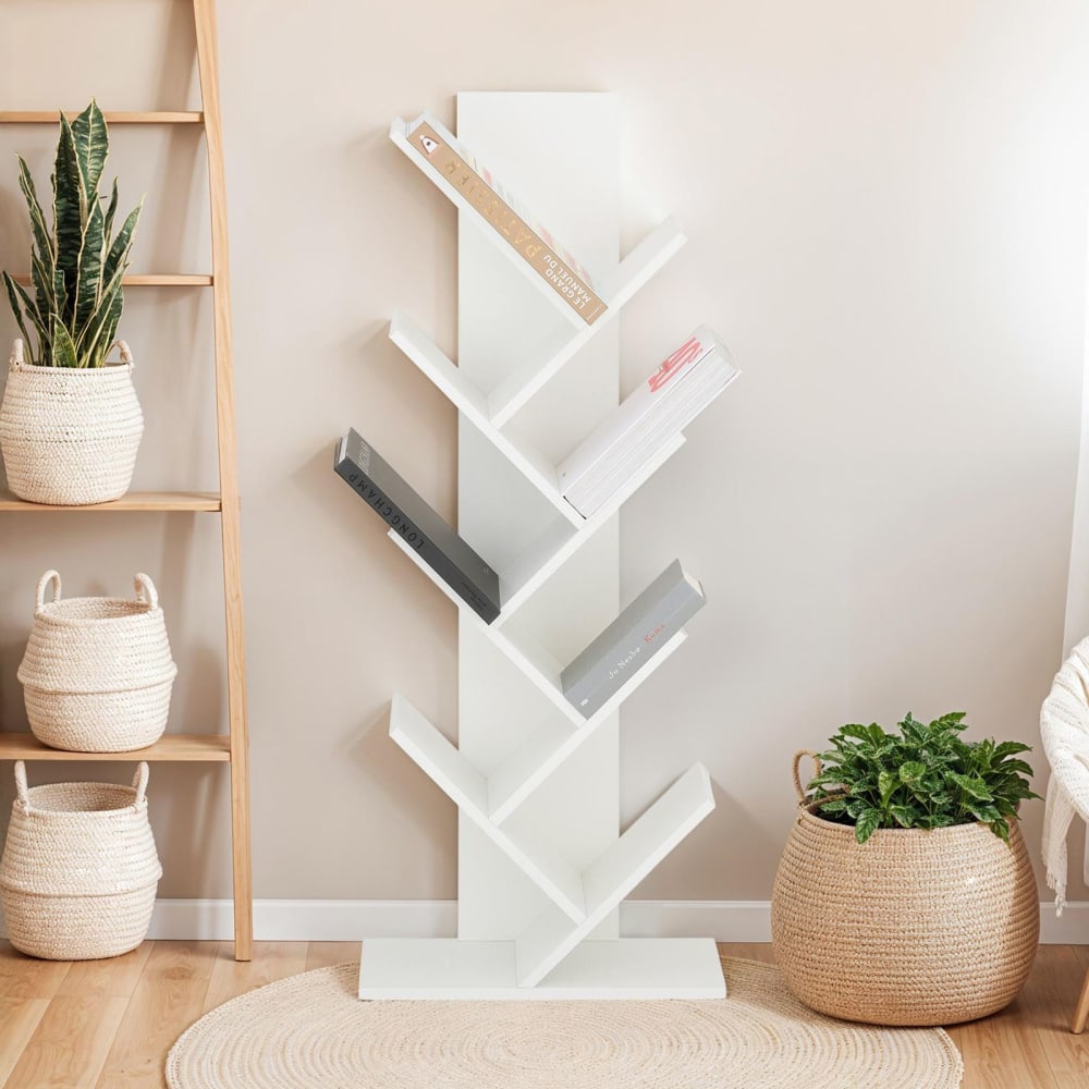 Bücherregal mit 4 Ablagen, weiß - Maisons Du Monde