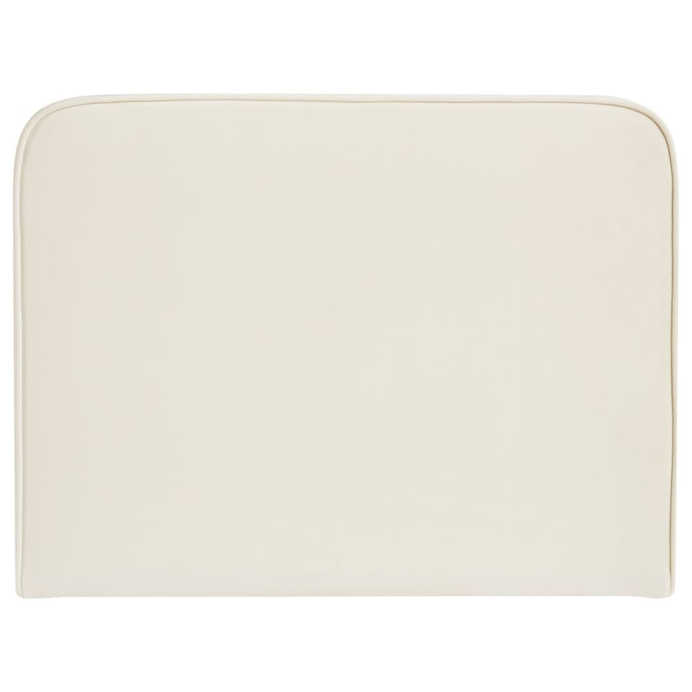 Tête de lit en tissu peau de pêche, blanc crème, 90 cm