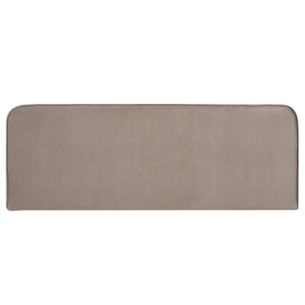 Tête de lit en tissu peau de pêche, greige, 160 cm