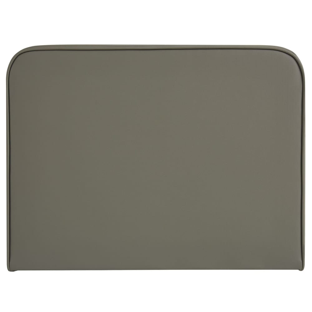 Tête de lit simili cuir gris, à fixer au mur, 90 cm