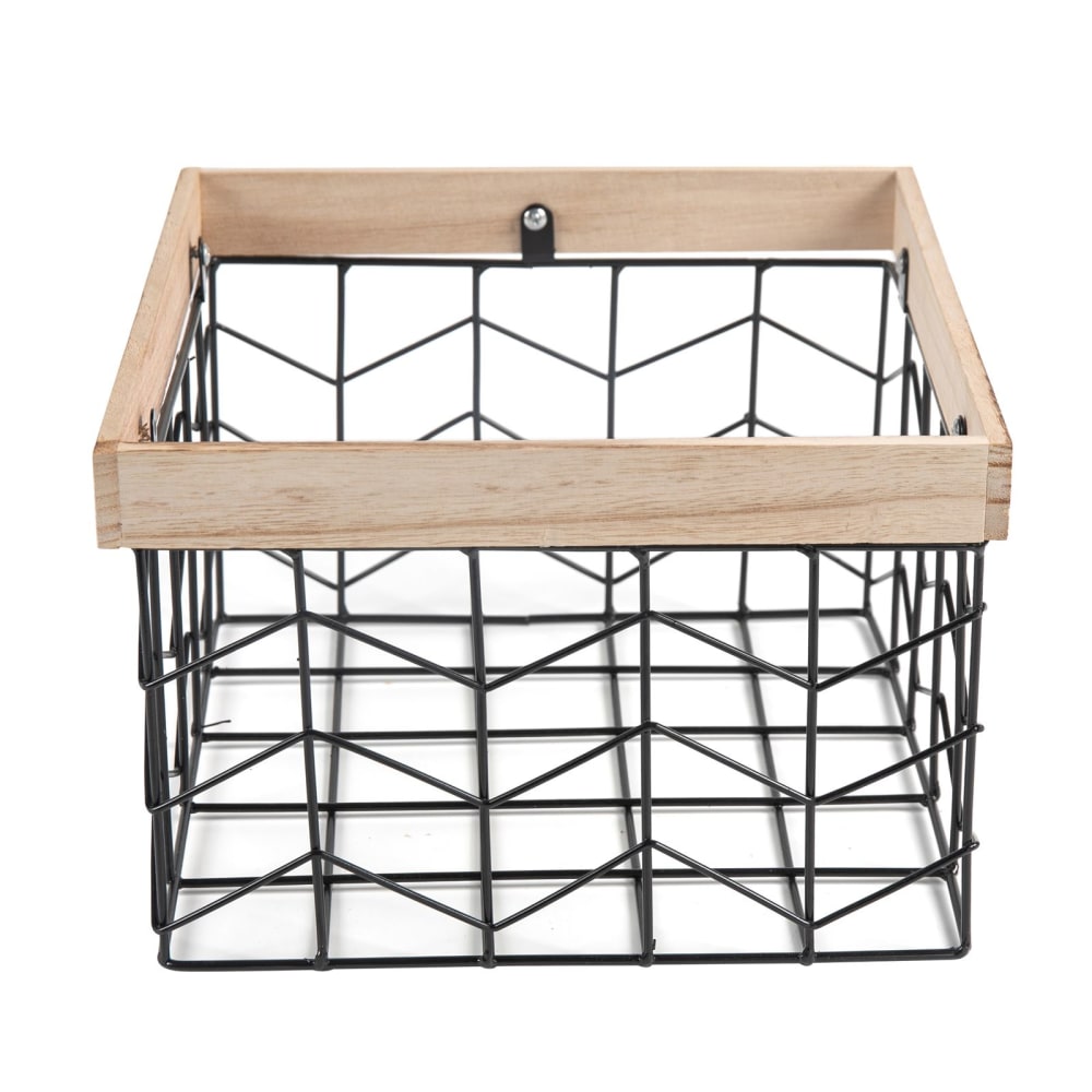 Metallkörbe stapelbar, natur - Maisons Du Monde
