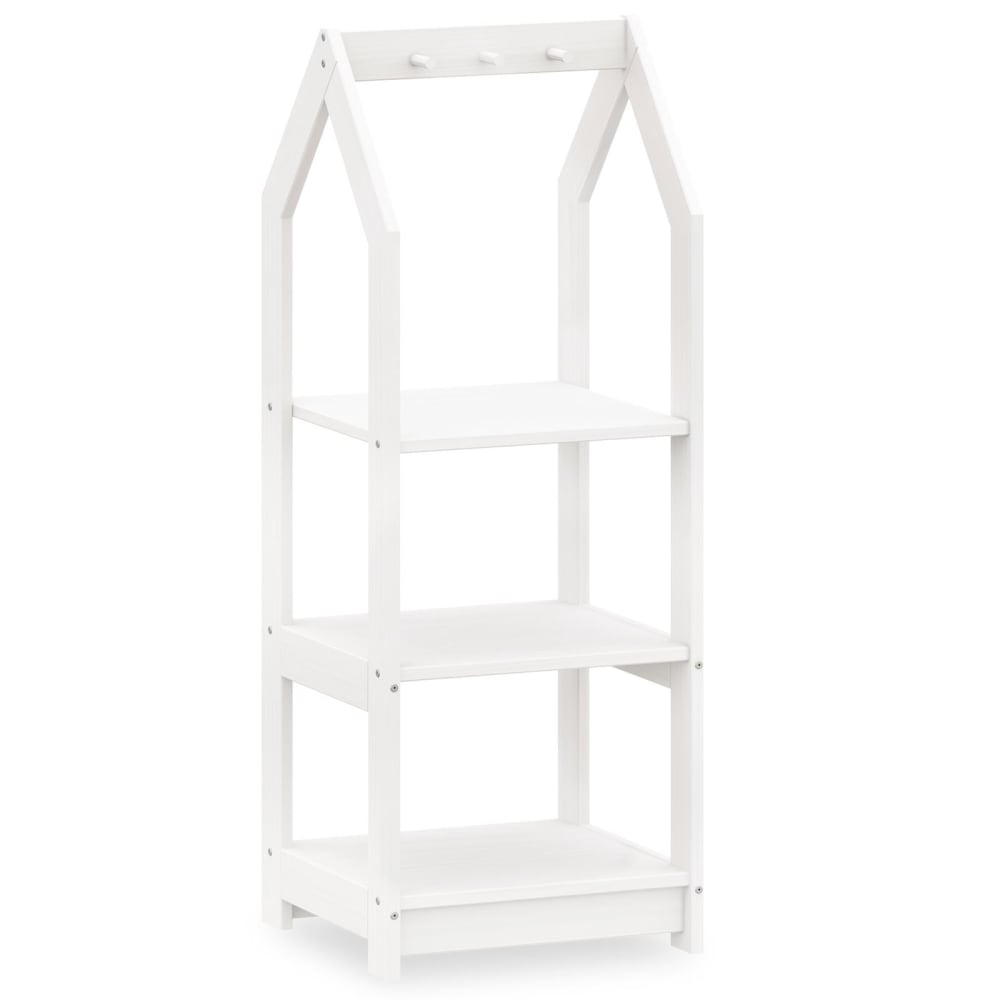 IDIMEX Kinderregal 3 Ablagen aus Kiefer, weiß style modern Holz Kinder