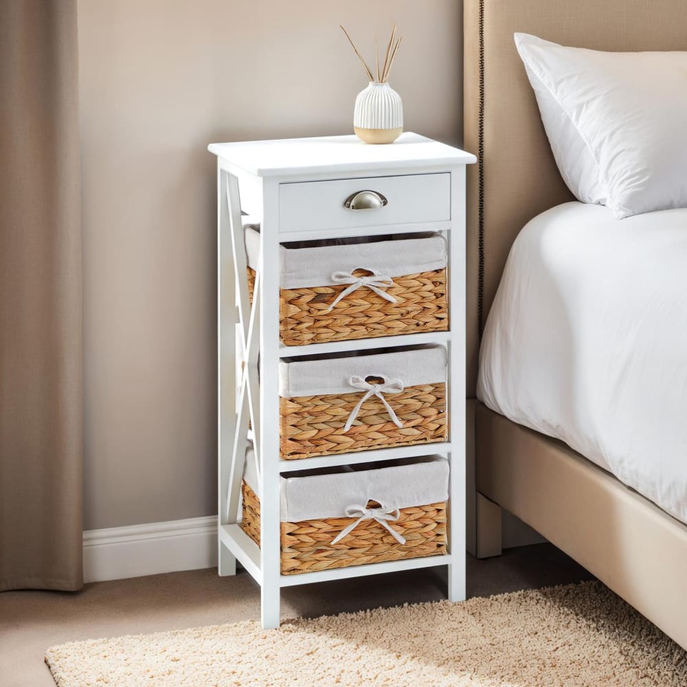 Nachttisch mit drei Körben, braun - Maisons Du Monde