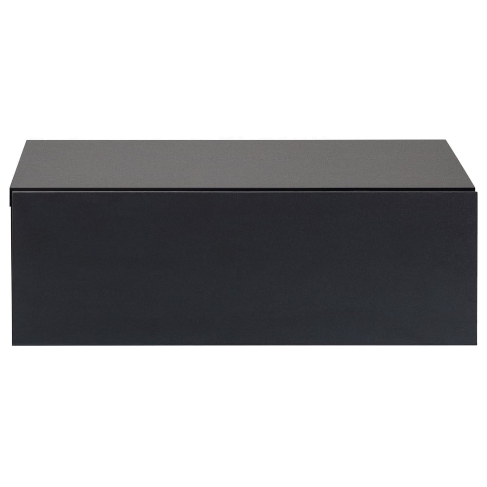 Table de chevet suspendue 1 tiroir, noir