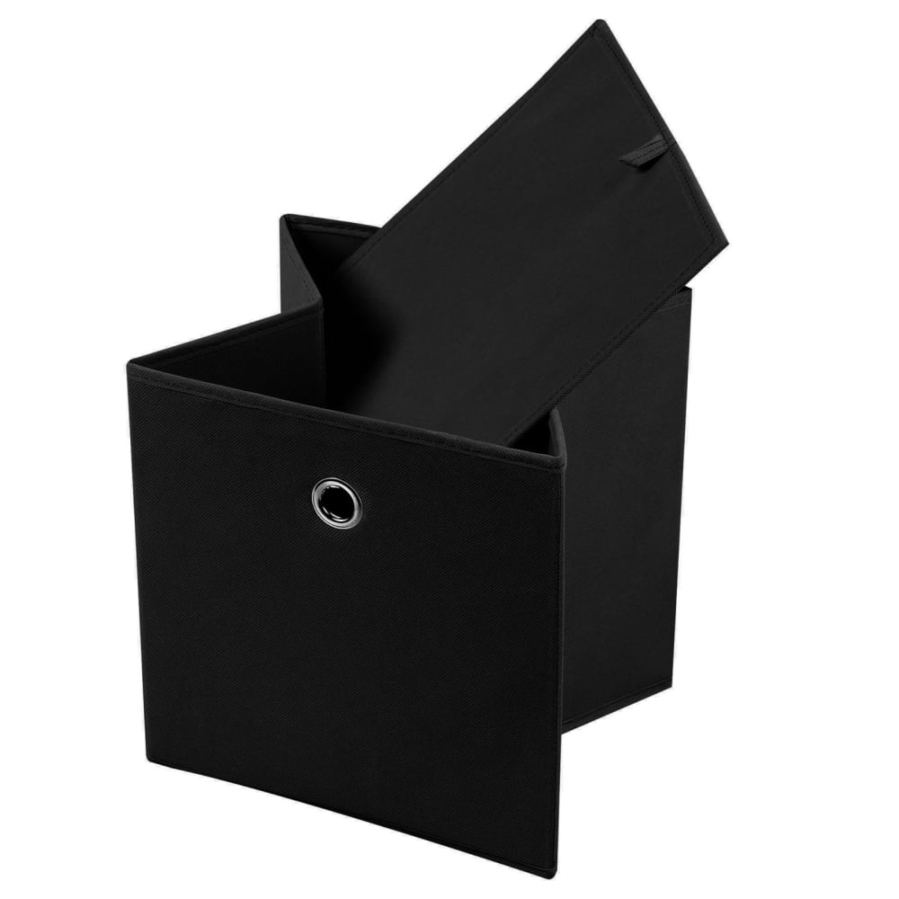 Boîtes de rangement (x2), noir - Maisons du Monde