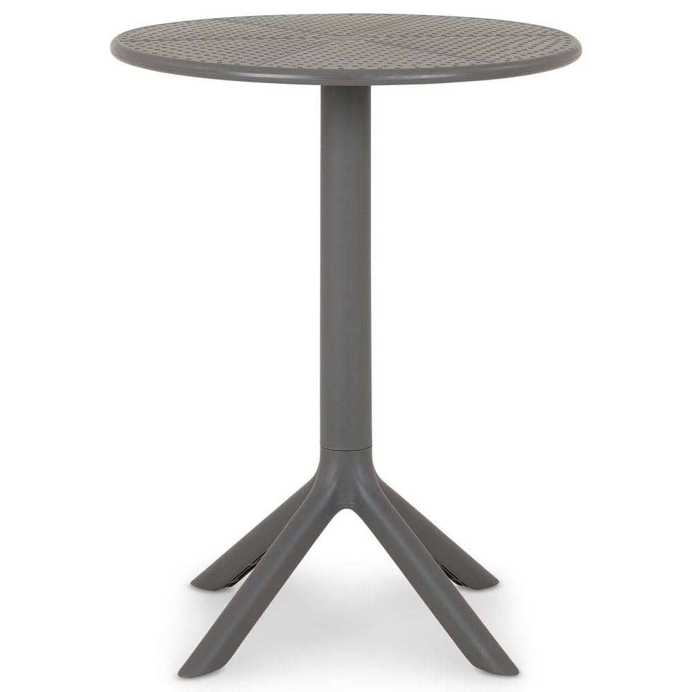 Table de jardin ronde, gris
