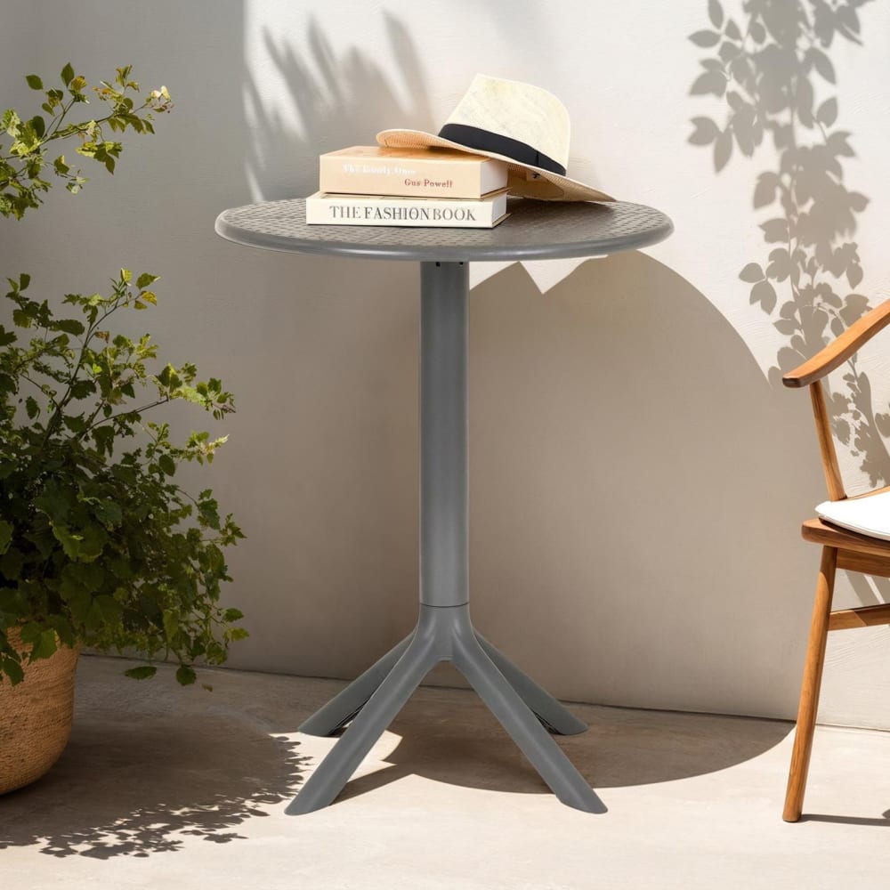 Table de jardin ronde, gris - Maisons du Monde