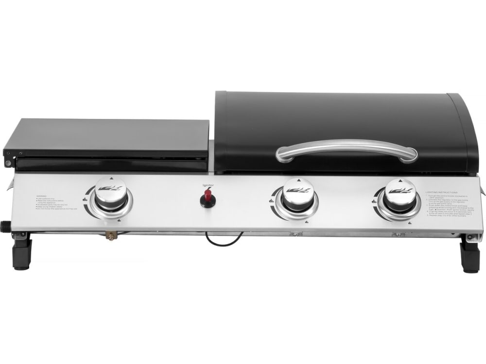 plancha gaz noir métal