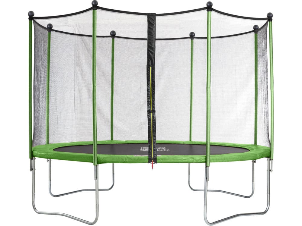 Trampoline en vert 425 x 425 x 260 cm - Maisons du Monde