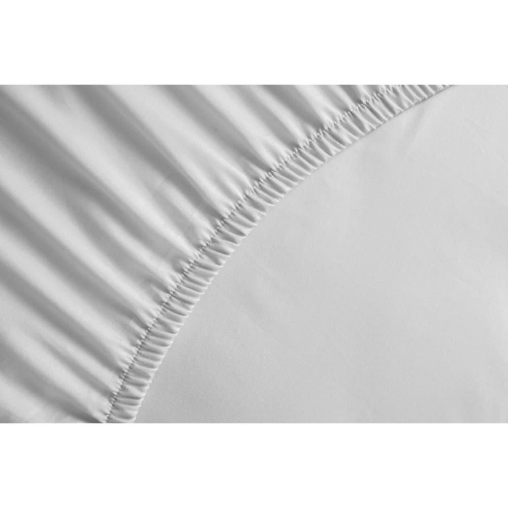 Protège matelas en molleton 100% coton - Blanc - 140x190 cm — vue 4