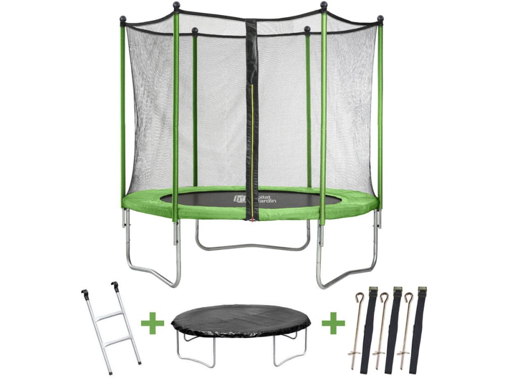 Trampoline en  vert 183 - 205