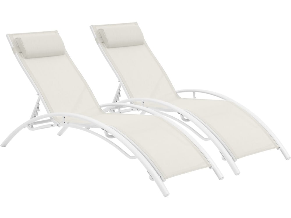 Lot 2 bains soleil - ecru