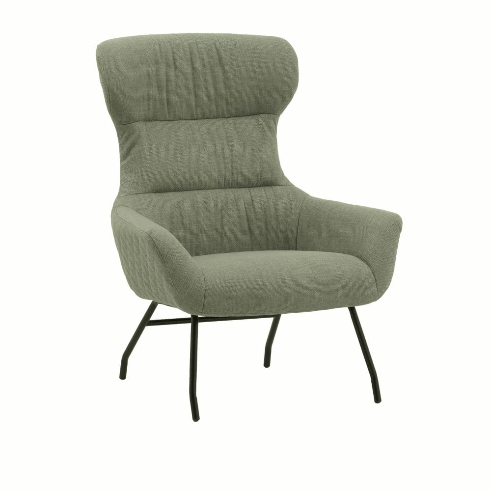 fauteuil en tissu vert