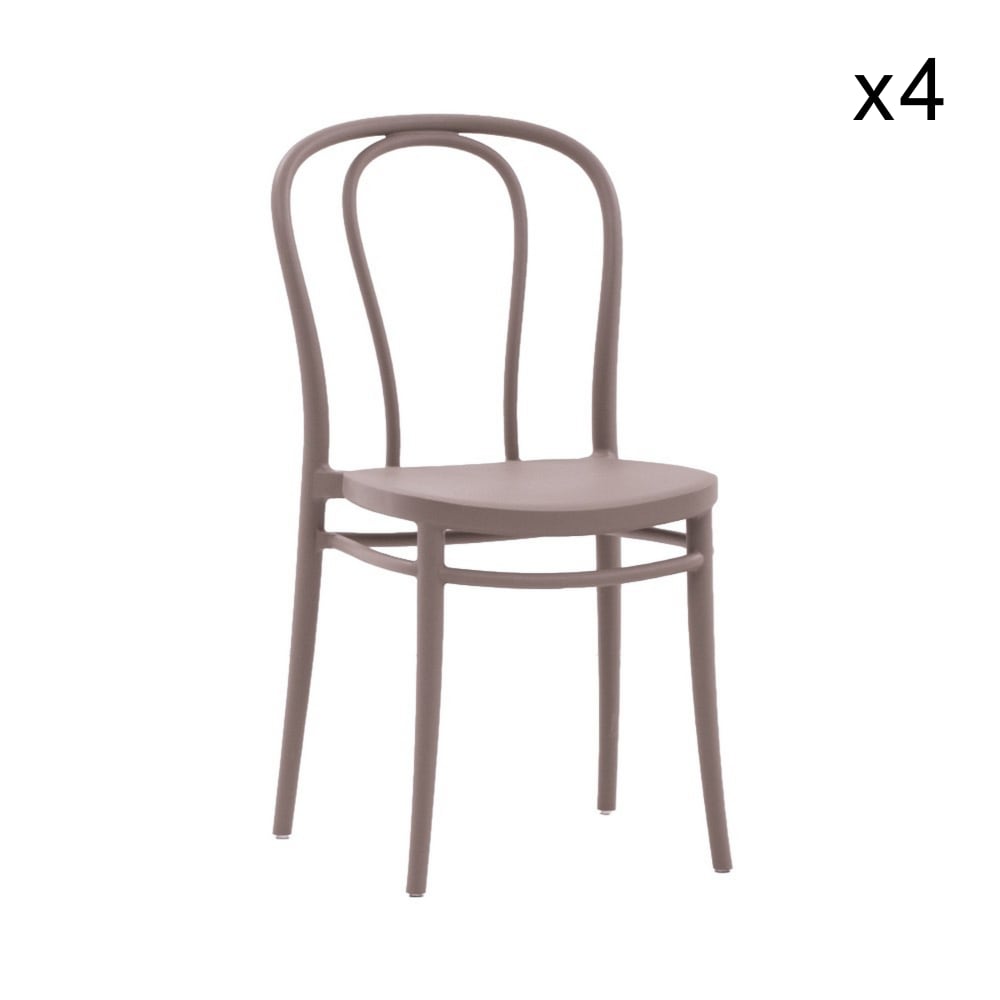 ensemble de 4 chaises - empilables