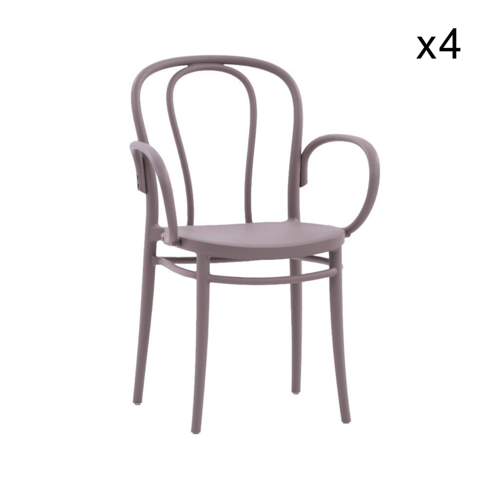 Ensemble de 4 chaises - gris
