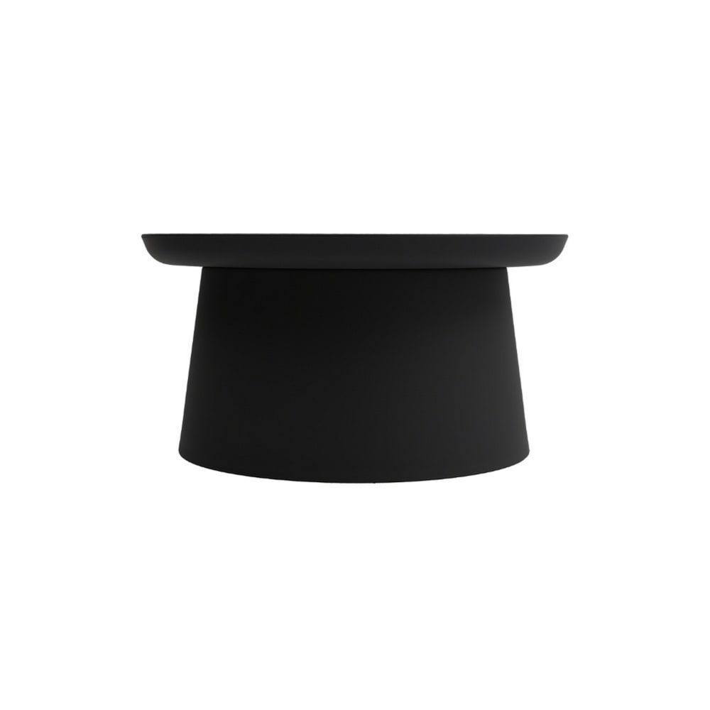 Beistelltisch aus schwarzem Polypropylen, 70 × 36 cm - Maisons Du