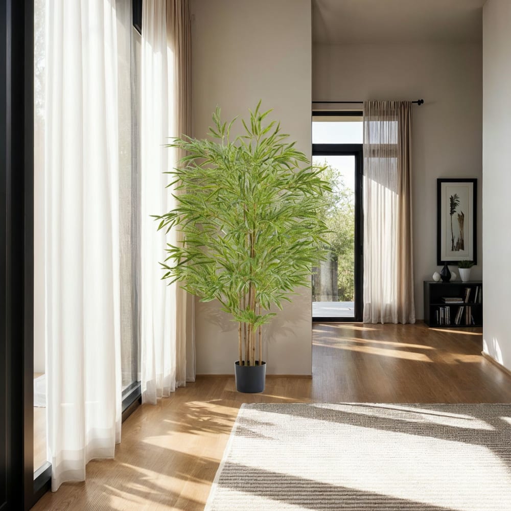 Bambou artificiel à l'aspect naturel très volumineux hauteur 150cm — vue 3