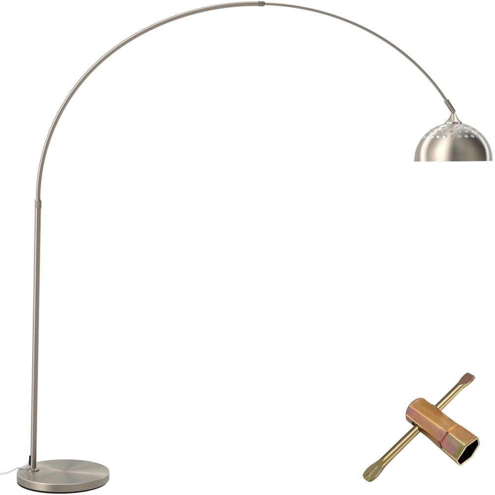 Lampe sur pied en acier laqué époxy 60w réglable en hauteur mat — vue 3