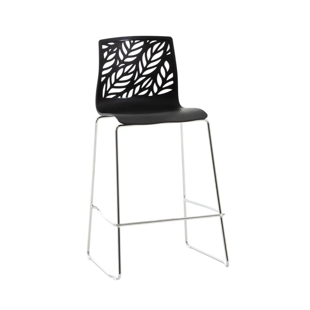 Tabouret de cuisine en résine avec fibre de verre anthracite