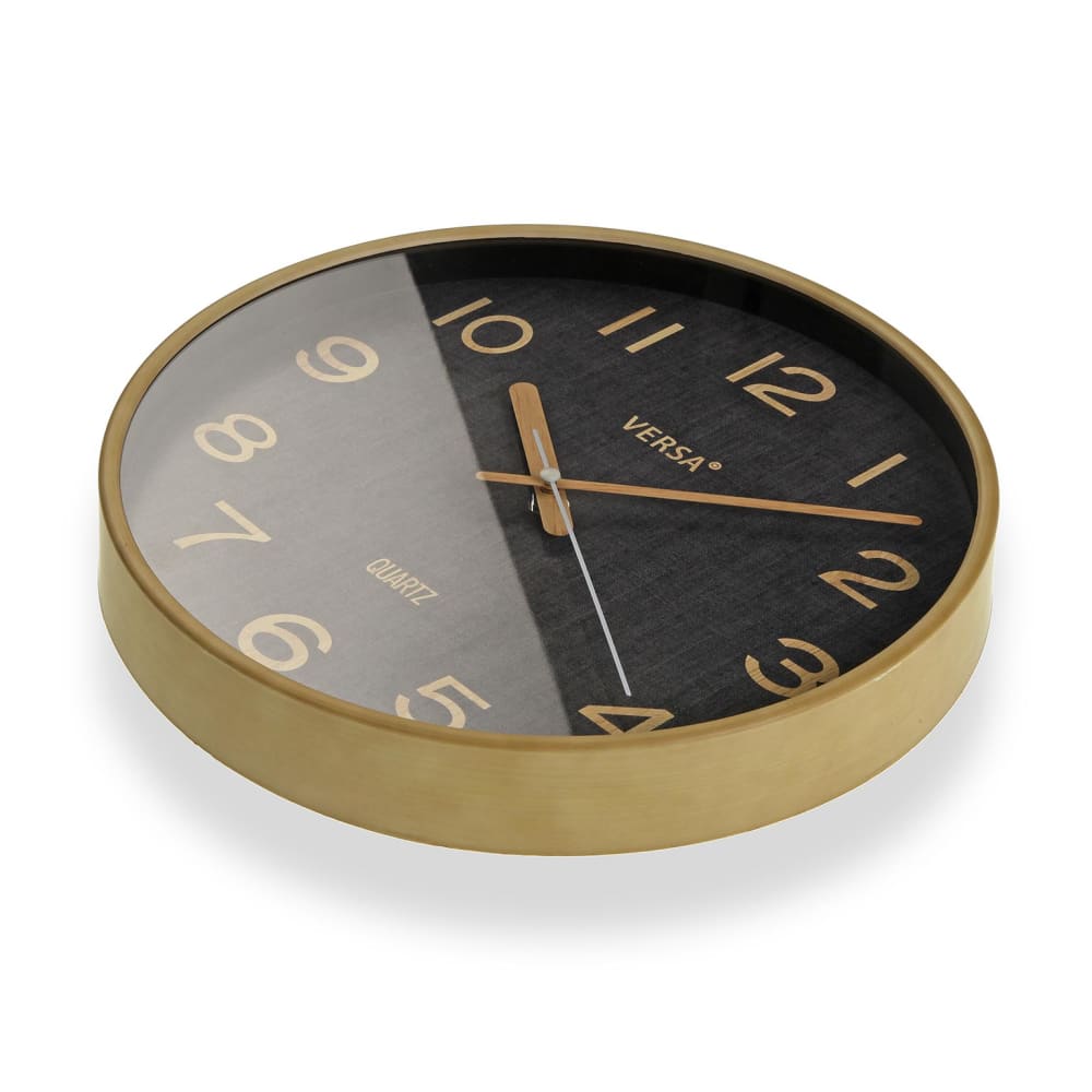 Horloge murale en plastique noir - Maisons du Monde