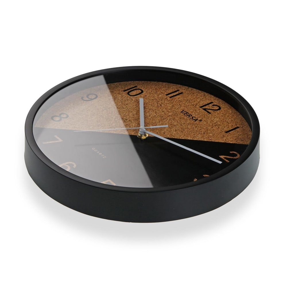 Horloge murale en plastique noir - Maisons du Monde