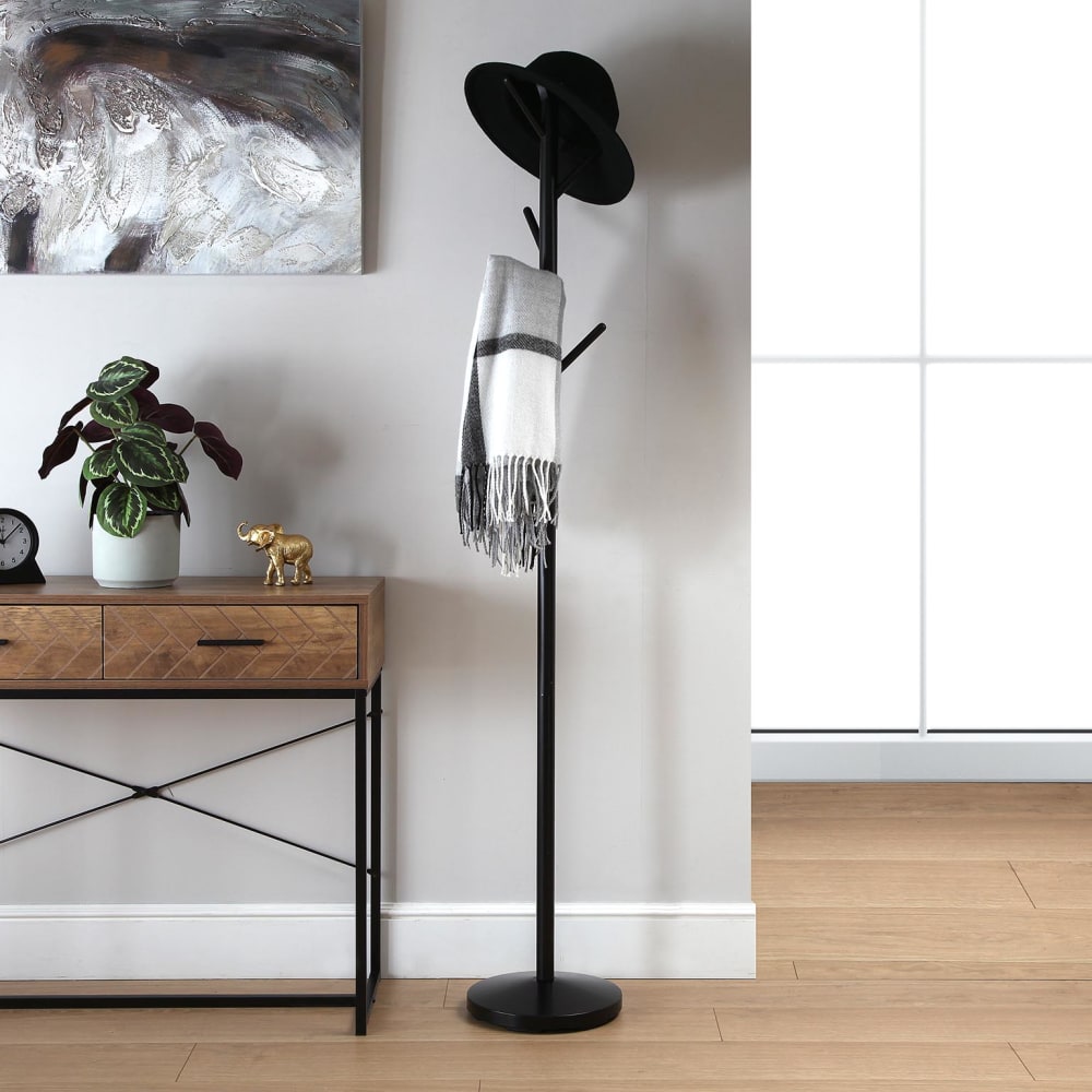 Portemanteau sur pied en métal noir - Maisons du Monde