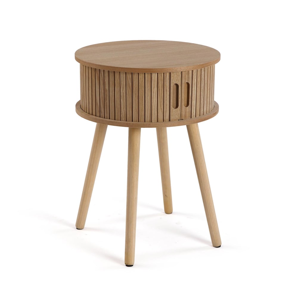 Table de nuit en aggloméré marron