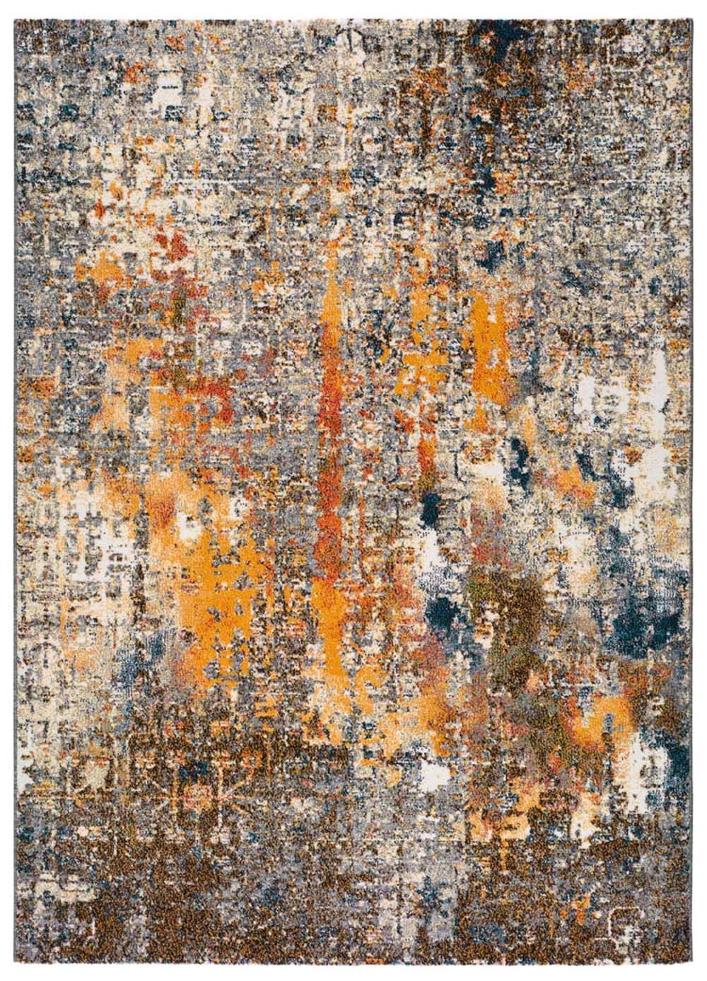 Tapis abstrait multicolore