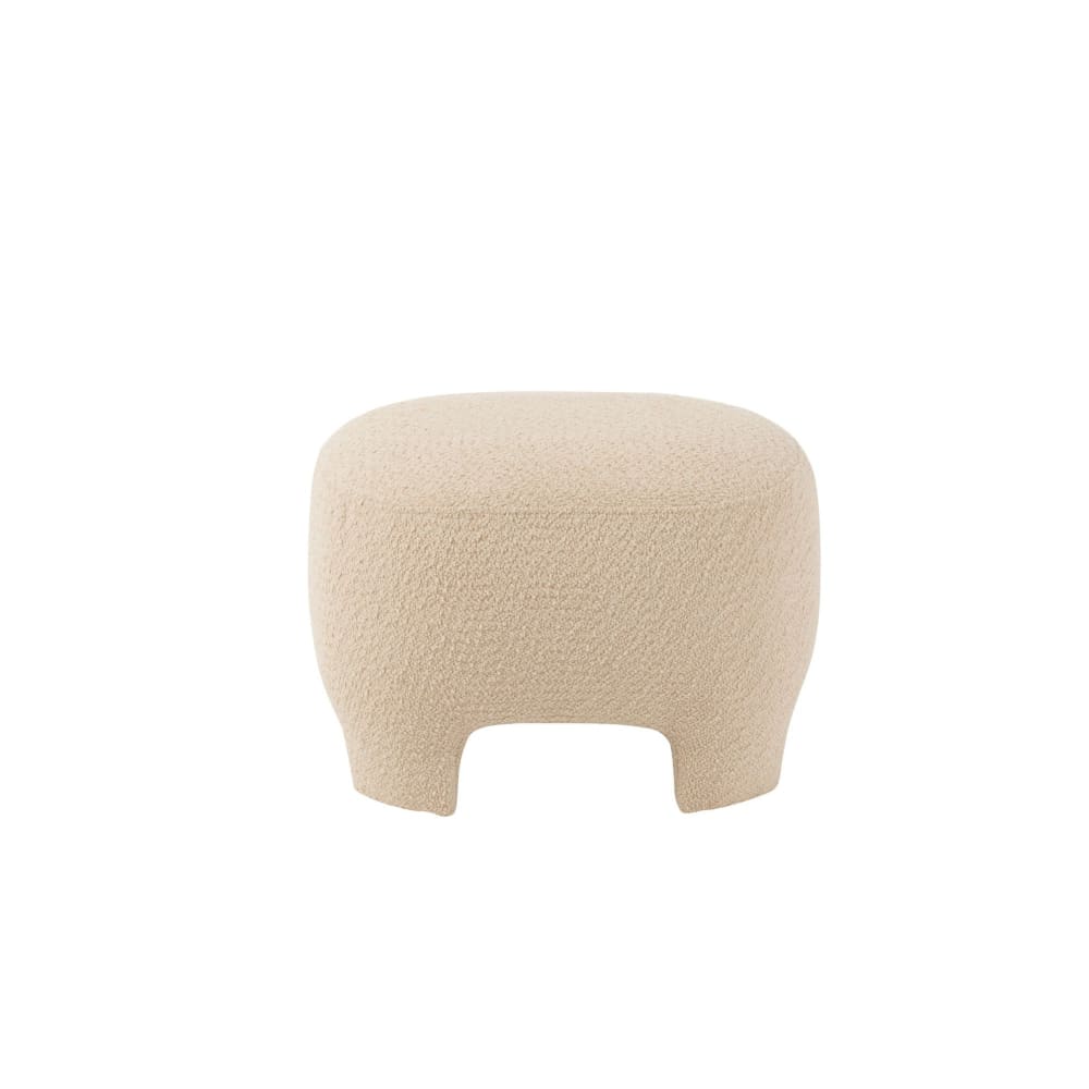 pouf en tissu bouclette
