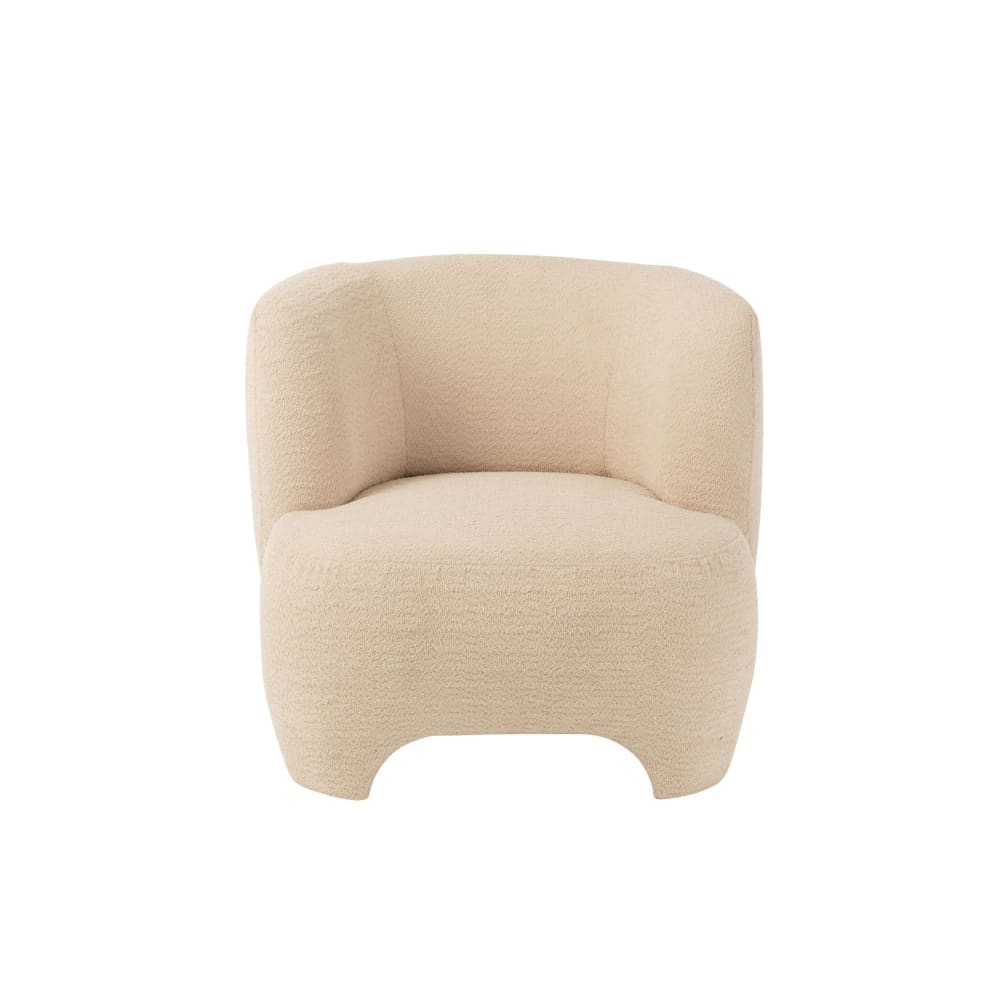 fauteuil en tissu bouclette