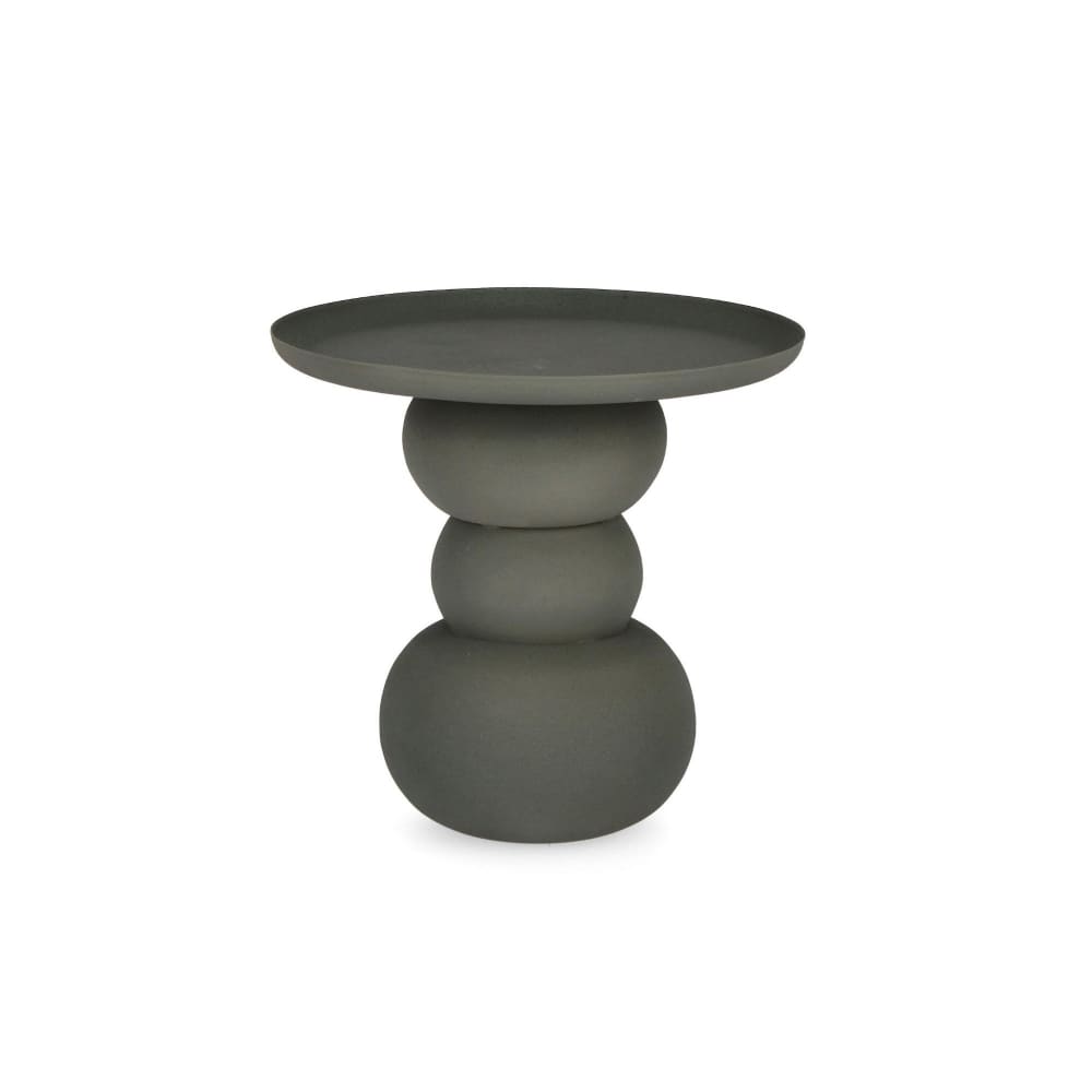 Table basse ronde design en métal d41 vert