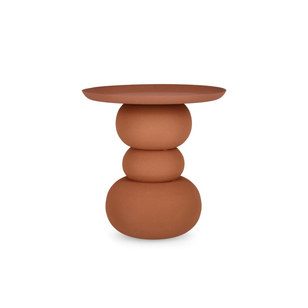 Table basse ronde design en métal D41