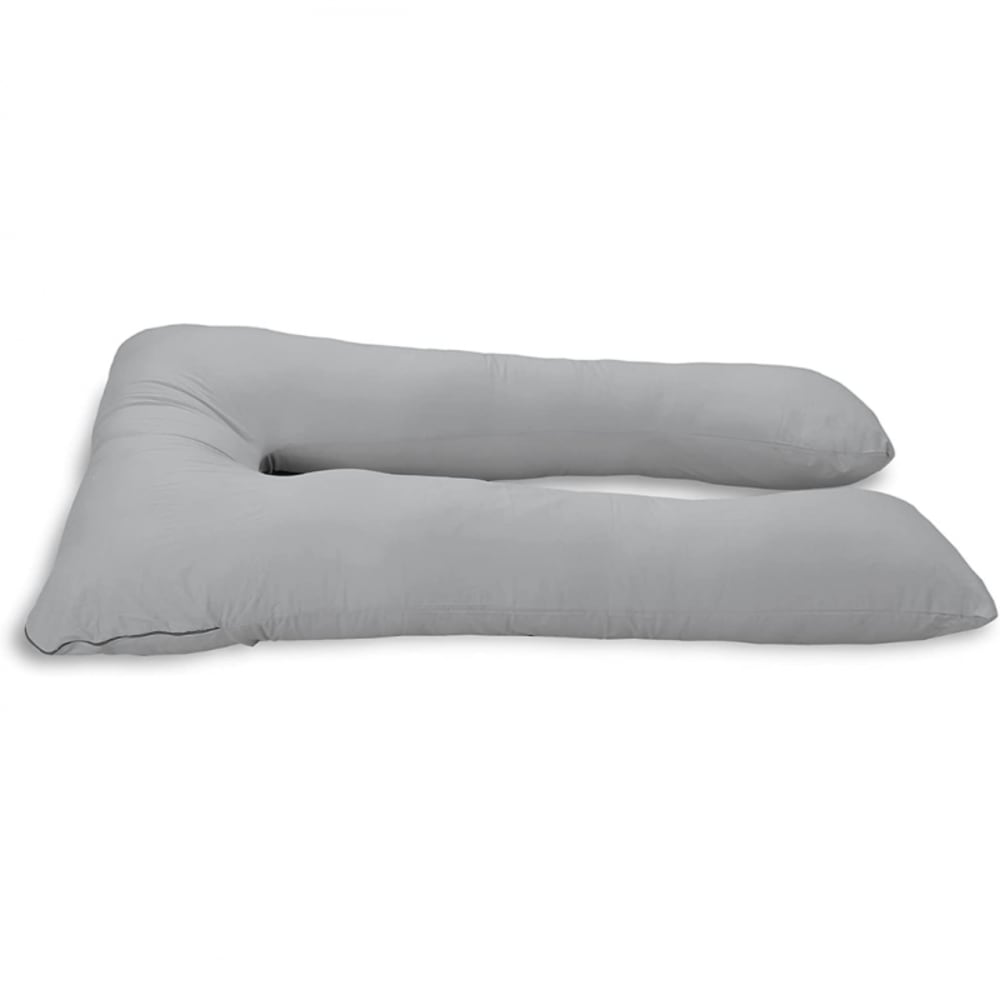 Bananair Umstandskissen mit Baumwollbezug 140x80 cm grau Baumwolle Baby