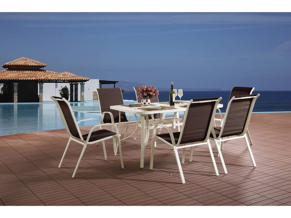 Ensemble table et chaises de jardin en 150 x 90 x 72 cm - Maisons du Monde