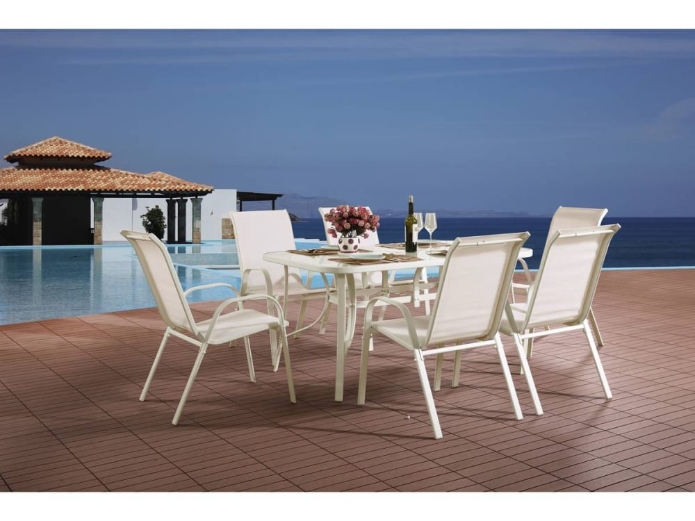 Ensemble table et chaises de jardin en 150 x 90 x 72 cm - Maisons du Monde