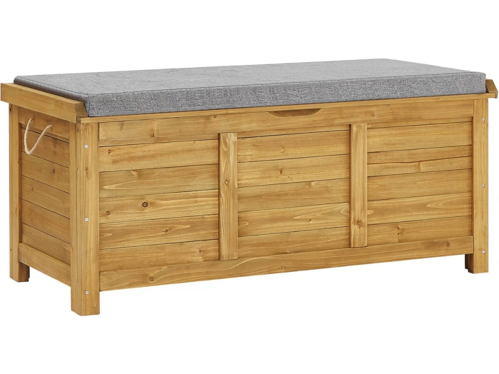 Coffre de jardin marron 125 x 60 x 54 cm