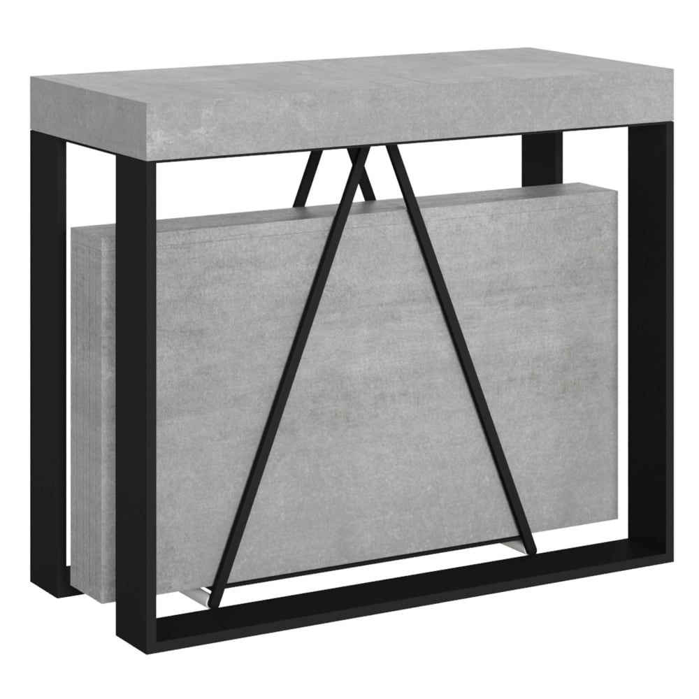 Console extensible 90x40/300 - effet bois