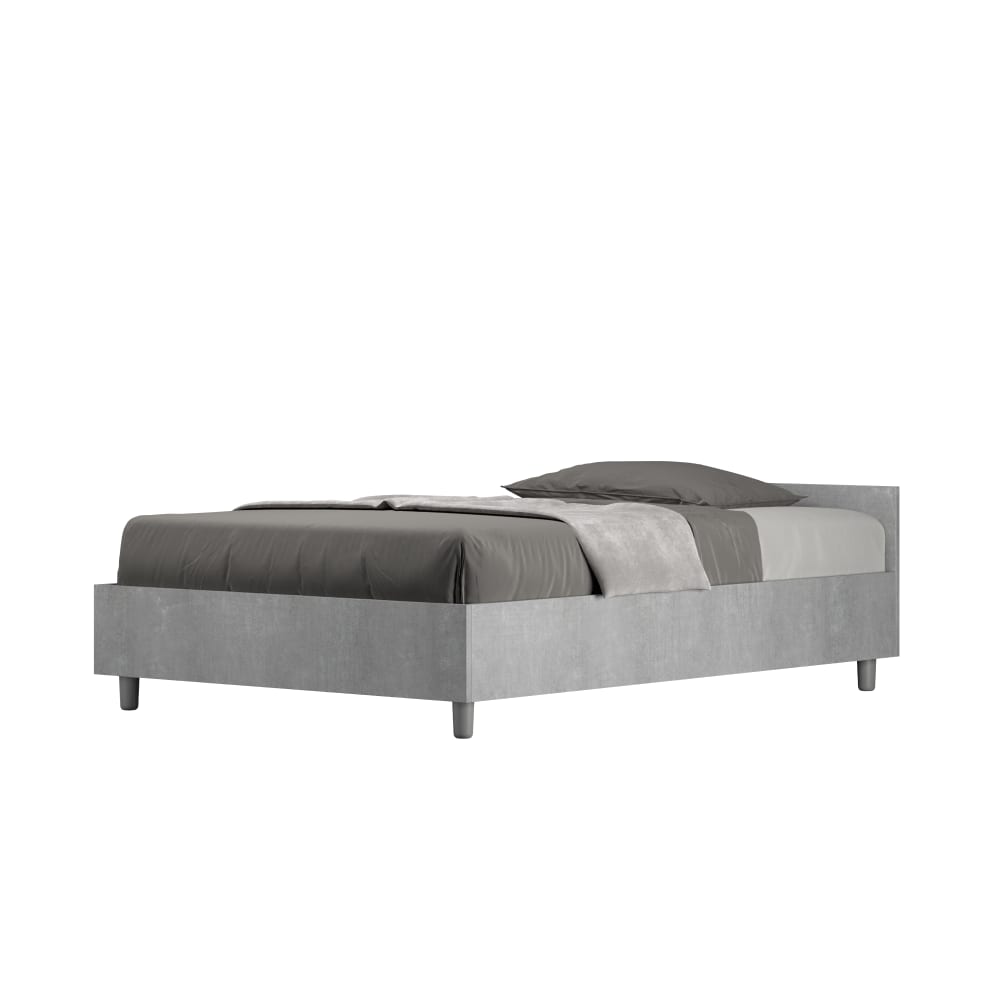 Lit coffre 120x200 effet - bois