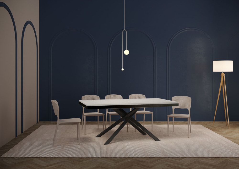 Ausziehtisch 90x180/284 cm Esche weiß - Maisons Du Monde
