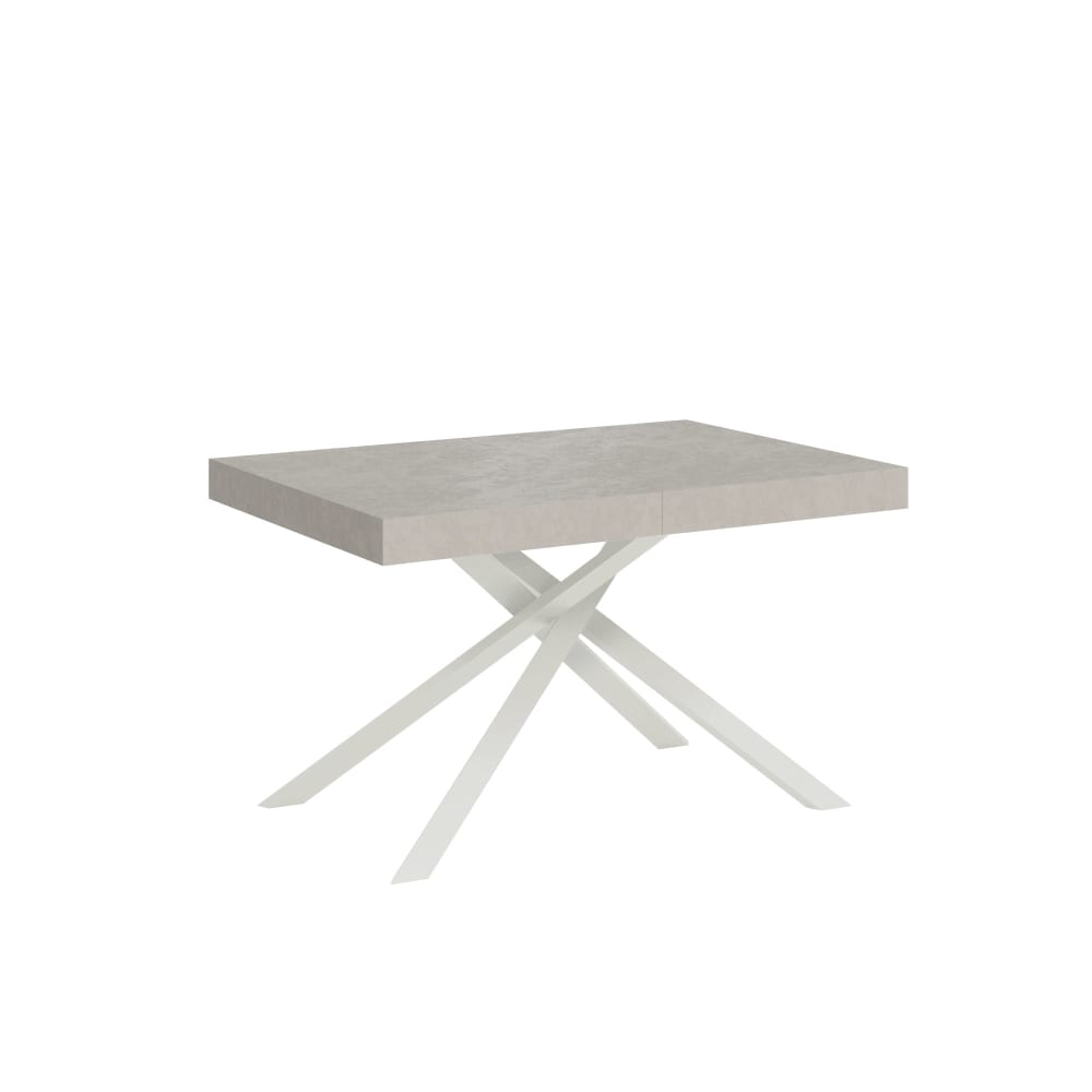 Table extensible 80x120/204 cm effet bois cachemire