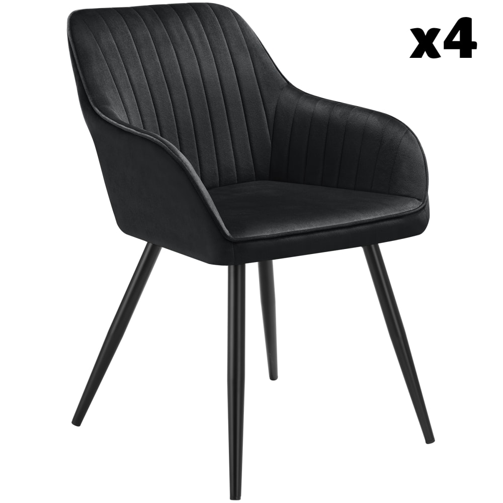 Lot 4 chaises de salle