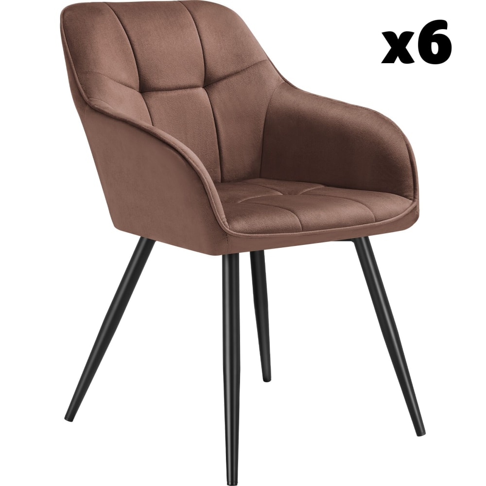 Lot 6 chaises rembourrées