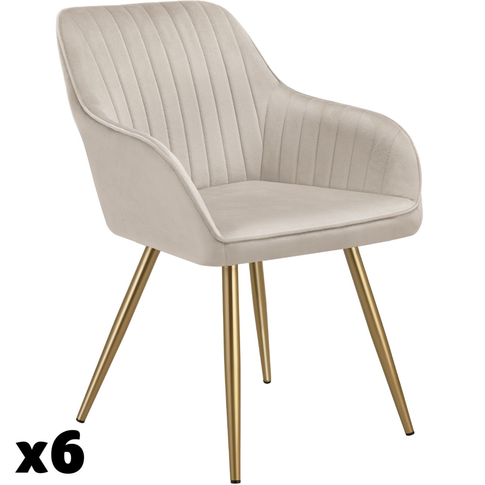 Lot 6 chaises de salle