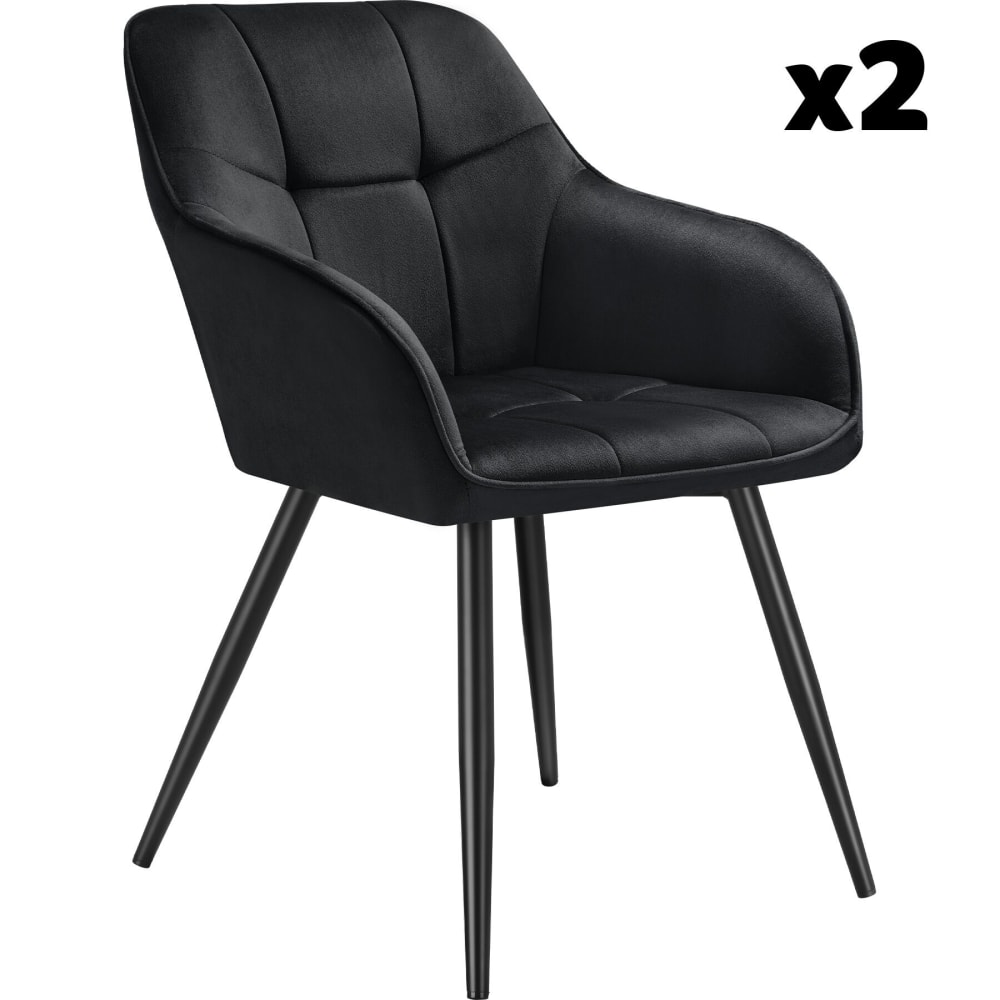 Lot 2 chaises rembourrées