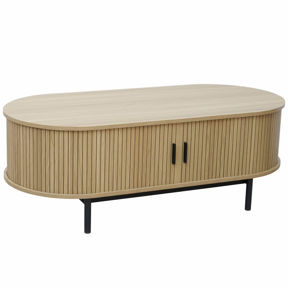 Table basse en mdf décor mélaminé beige