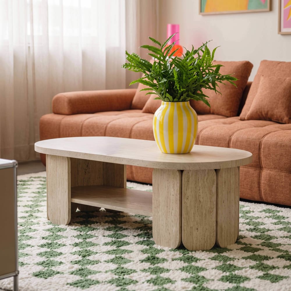 Couchtisch aus MDF mit weißem Holzeffekt - Maisons Du Monde