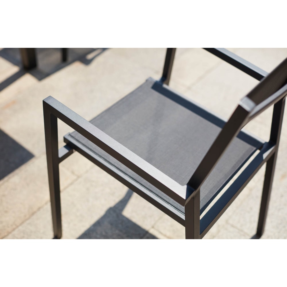 Concept Usine Stapelbare Stühle – 4er-Set style modern Grau Aluminium