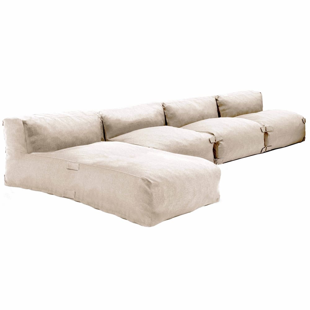 Salon de jardin modulable 4 places beige