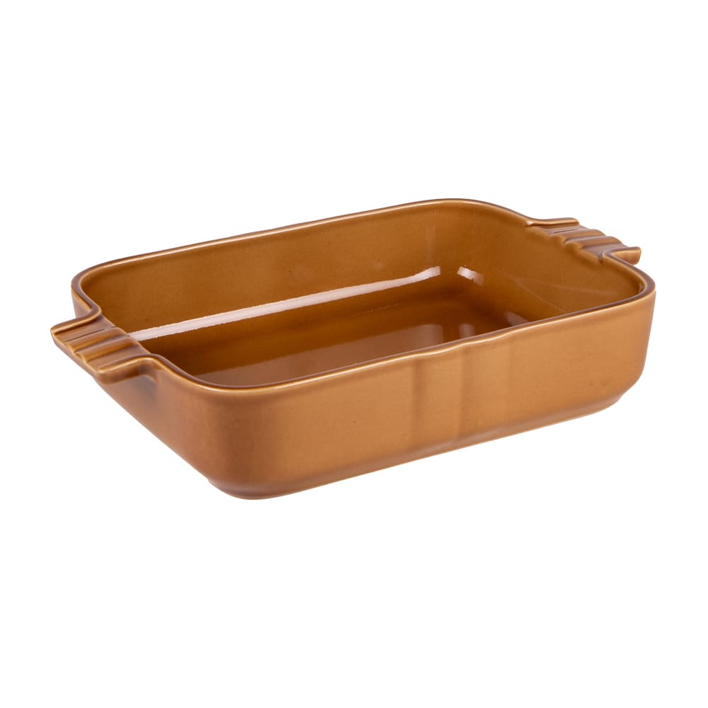 Plat cognac lourmarin 40x27 cm marron en grès Plat cognac lourmarin 40x27 cm marron en grès